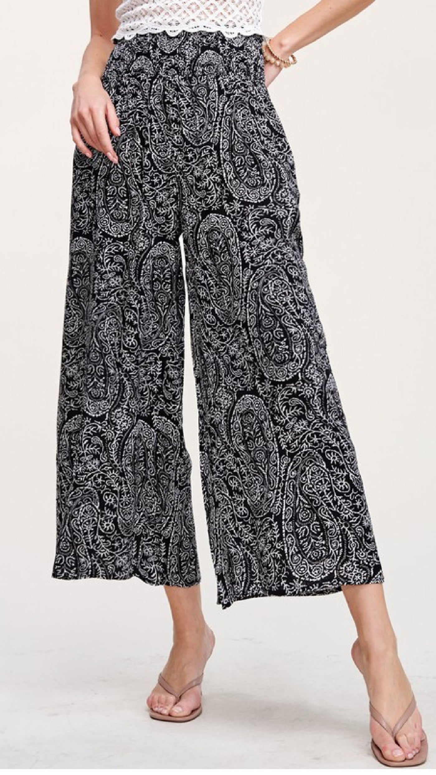 Paisley Print Pants - Piper and Hollow Boutique