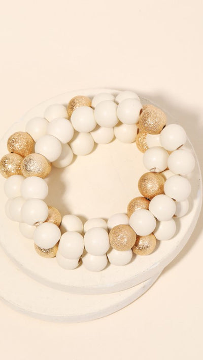 Emma Bracelet Set - White - Piper and Hollow Boutique